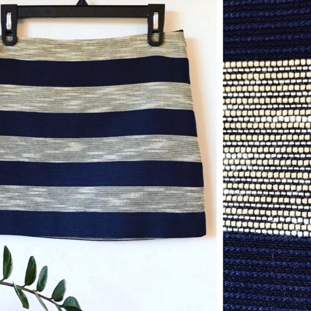 GONE - Loft Striped Textured Skirt
